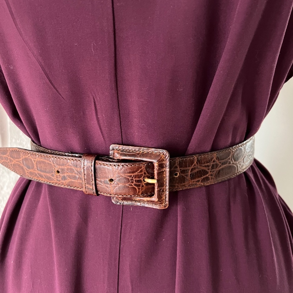 Vintage London Paris New York Limited Leather Belt
